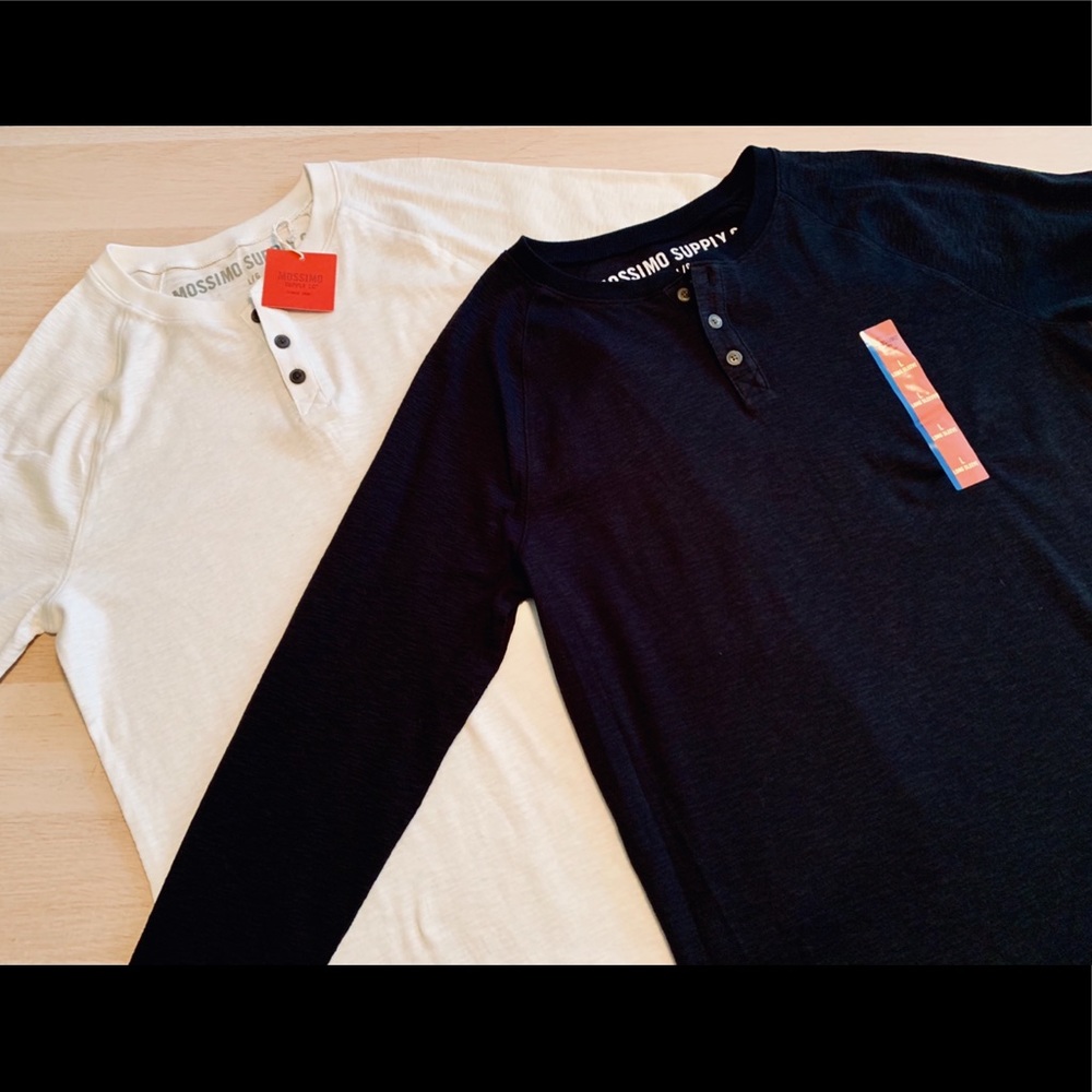 NWT. Bundle of 2 Men’s LS shirts. Size Large